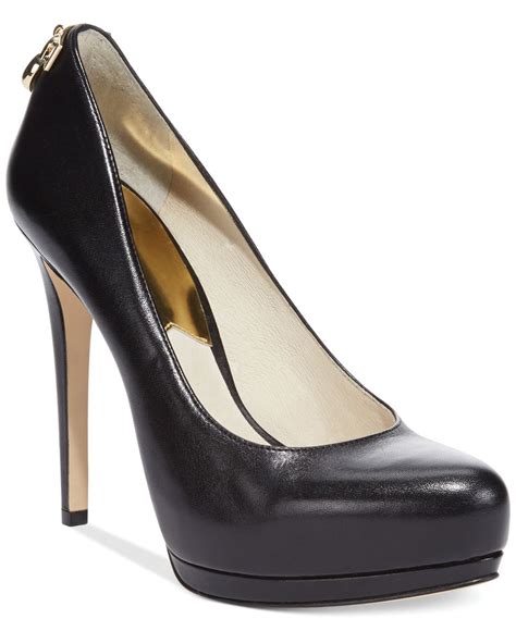 michael kors high heels schwarz|michael kors pumps.